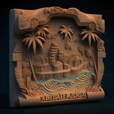 3D model Nassau Bahamas (STL)